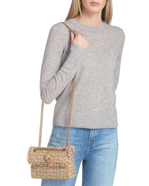 Kurt Geiger Mini Kensington Tweed Crossbody Bag Lyst