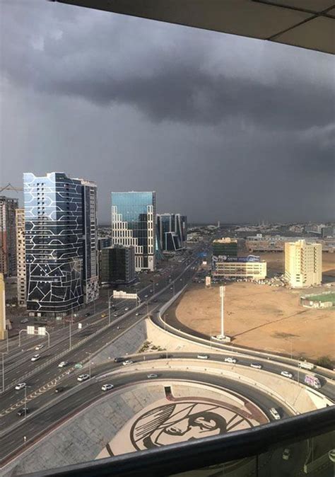 Photos Readers Pictures Of Rain Dark Clouds In Dubai Sharjah And