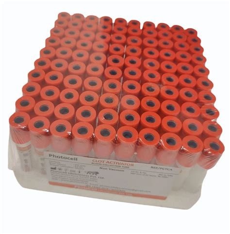 Red Cap Clot Activator Non Vacuum Blood Collection Tube Ml At Rs