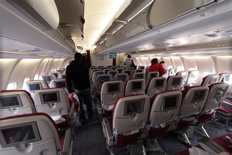 Economy Class Cabin Of A Qatar Airways A Flying Wit Flickr