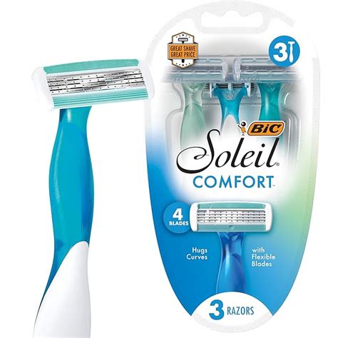 Bic Soleil Comfort 4 Blade Disposable Razors For Women