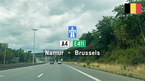 Driving In Belgium Autoroute A E From Namur To Brussels Youtube