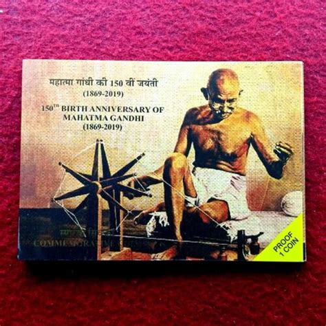 150th Birth Anniversary Of Mahatma Gandhi 1869 2019 Proof 1 Coin Set