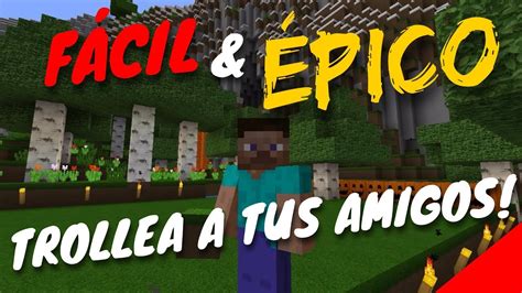 COMO HACER UNA TRAMPA EPICA Y SENCILLA EN MINECRAFT YouTube