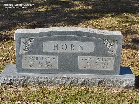 Oscar Harvy Horn Homenaje De Find A Grave