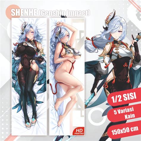 Dakimakura Shenhe Genshin Impact 150x50 Cm Cover Only Shopee