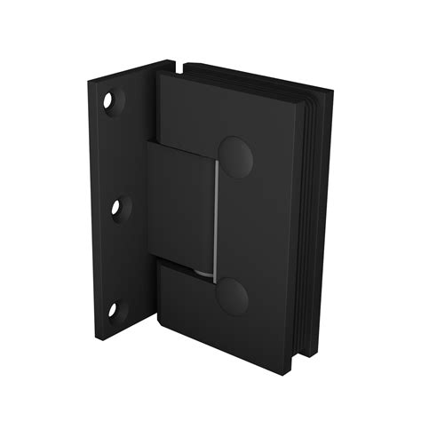 Shower Hardware Glass To Wall Offset Hinge Black Bespoke Glass