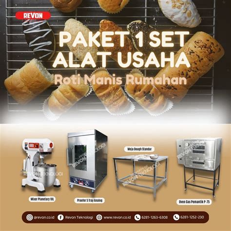 Paket Usaha Roti Manis Rumahan Pemula REVON