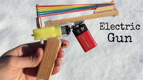 How To Make A Rubber Band Gun Full Auto Electric Pistol Very Simple