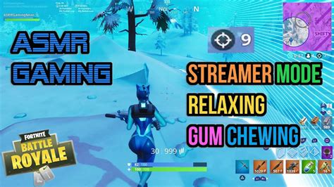 ASMR Gaming Fortnite Streamer Mode Relaxing Gum Chewing Sounds