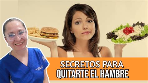 COMO QUITARTE EL HAMBRE Dra Melissa Tejeida YouTube