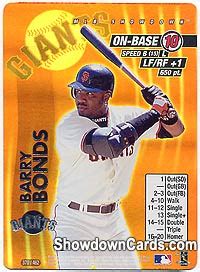 Foil Barry Bonds Mlb Showdown Unlimited