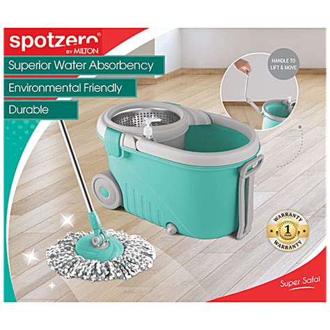 Buy Milton Spotzero Spin Mop Bucket Plastic Steel Wringer