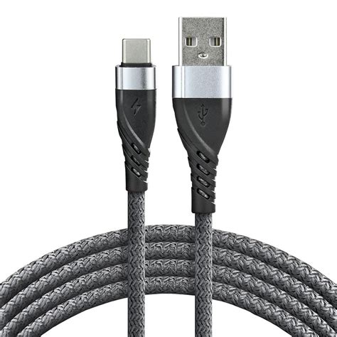 Kabel przewód pleciony USB USB C Typ C everActive CBB 1CG 100cm z