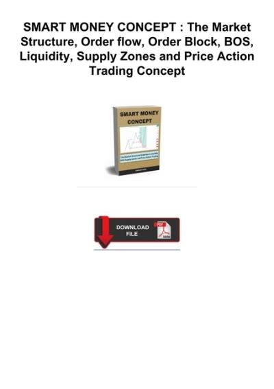 Pdf Book Smart Money Concept The Market Structure Order Flow Order