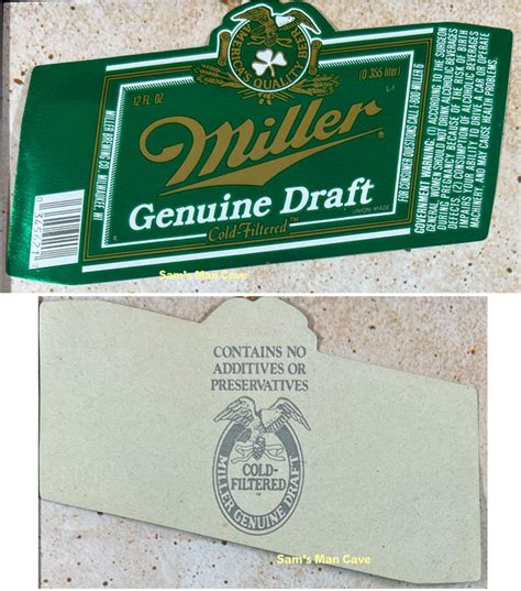 Miller Genuine Draft Shamrock Label