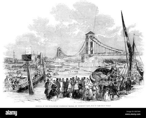 Hungerford bridge archive retro hi-res stock photography and images - Alamy