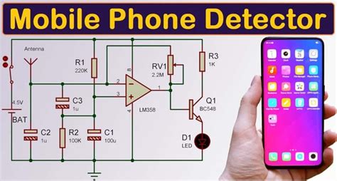 Simple Mobile Phone Detector Circuit Using Op