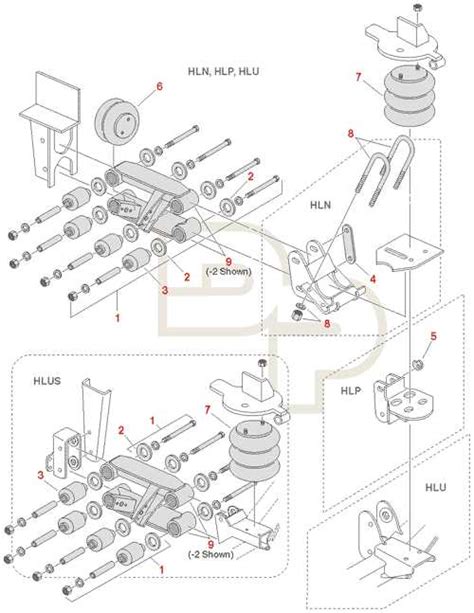 Hendrickson Lift Axle Air Line Schematic