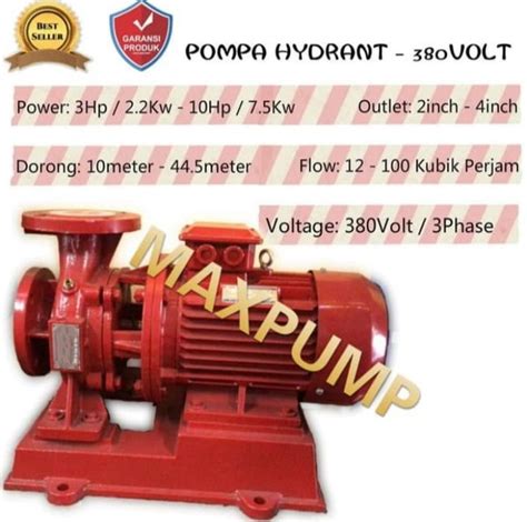 Jual MAXPUMP Pompa Hydrant Mesin Pompa Air Aliran Besar 3inch 7 5hp