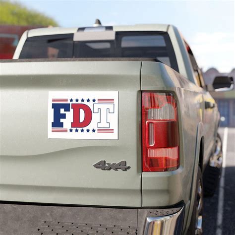Subtle Fuck Donald Trump Bumper Magnet FDT Anti Trump Magnet Political Car Decal Liberal