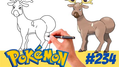 C Mo Dibujar Stantler Pokemon F Cil Generaci N Youtube