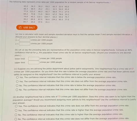 Solved (a) Use a calculator with mean and sample standard | Chegg.com