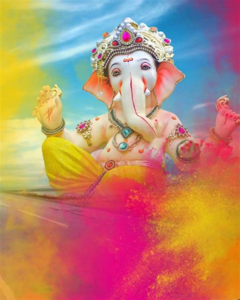 Happy Ganesh Chaturthi Editing Background HD MyPngStock