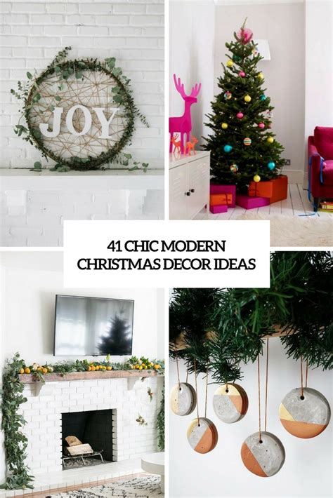 41 Chic Modern Christmas Décor Ideas - DigsDigs