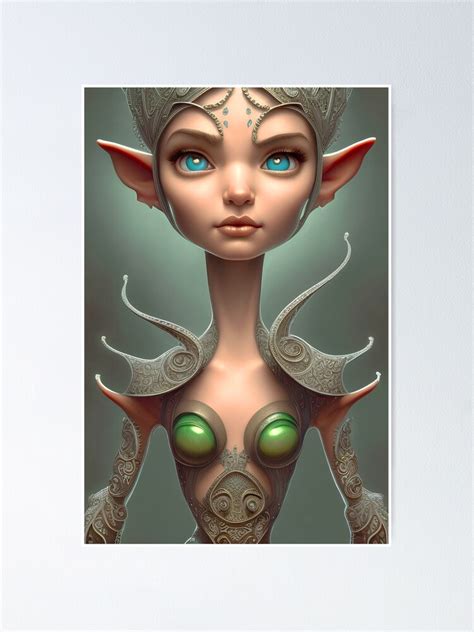 Elven Princess Hyperdetailed Photorealistic Poster For Sale By