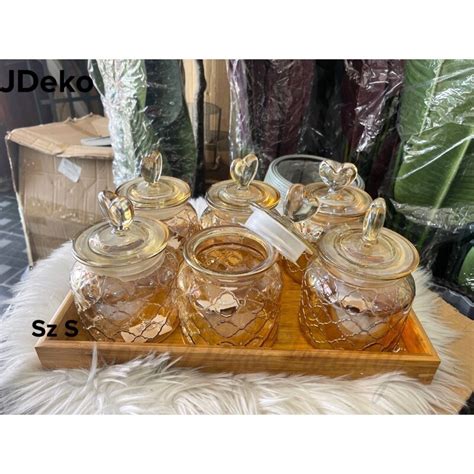 LIFESTYLE BALANG KUIH RAYA Airtight Glass Jar Cookie Food Storage