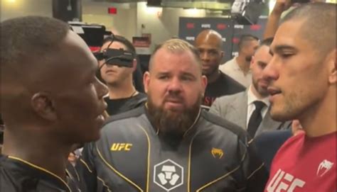 Video Israel Adesanya And Alex Pereira Share A Moment Backstage After