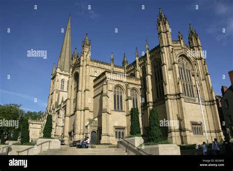 City of Wakefield, England. View of the south and east facade of ...