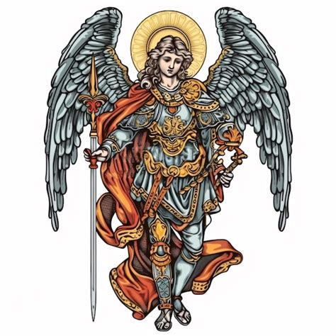 St Michael The Archangel Illustration Archangle Saint Michael