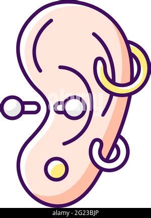 Ear Piercing Icon Cartoon Of Ear Piercing Vector Icon For Web Design