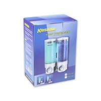 Jual Krisbow 400 Ml Dispenser Sabun Cair Dua Tabung Putih Terbaru