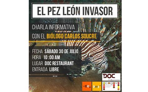 Acogave invita a la charla “El pez león invasor” - Analitica.com