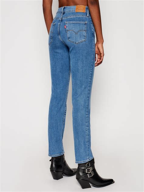 Levi S Jeans 724 High Waisted 18883 0124 Dunkelblau Regular Fit