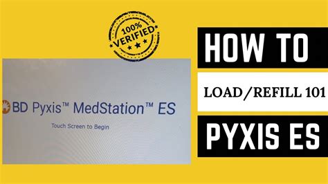 How To Refill Pyxis Es Loading Medication Youtube