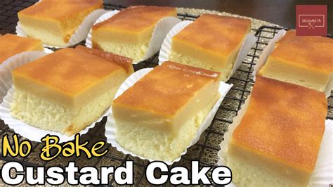 Steamed Custard Cake Kitchenet Ph Youtube