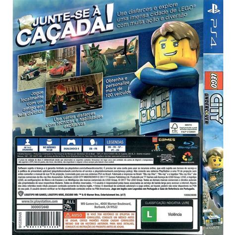 LEGO City Undercover Ps4 Seminovo Jogo Mídia Física Arena Games