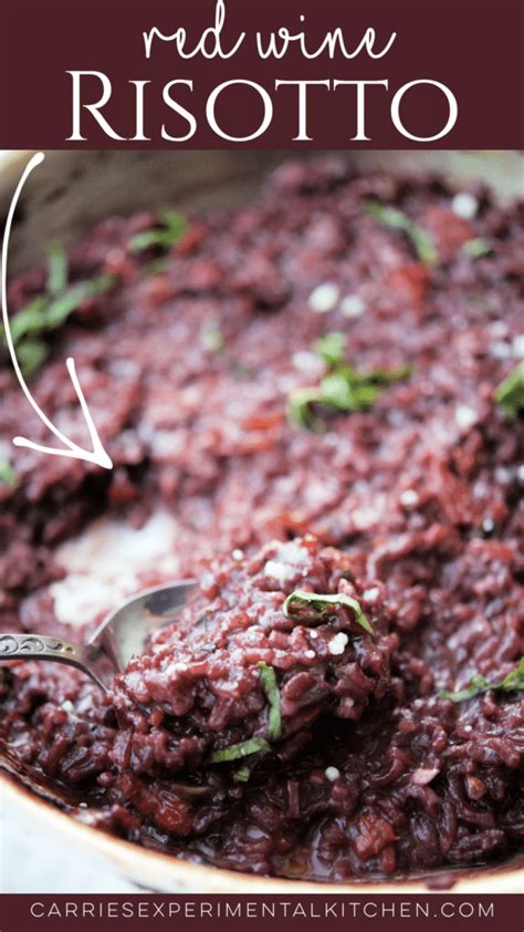 Italian Red Wine Risotto Carries Experimental Kitchen