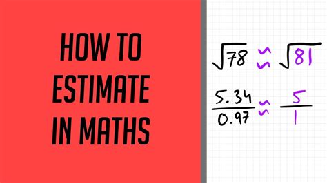 estimate  maths youtube