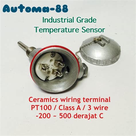 Jual Thermocouple Pt100 3 Kabel Temperature Sensor 1per2 Npt 50mm 5cm Industrial Di Lapak