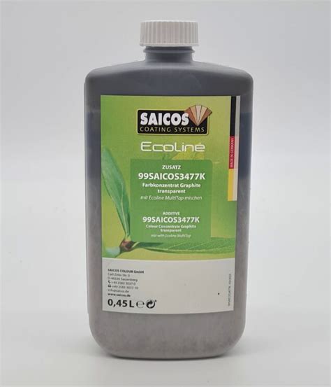 Saicos Ecoline MultiTop Intense Graphite 0 45 Ltr The Natural Wood