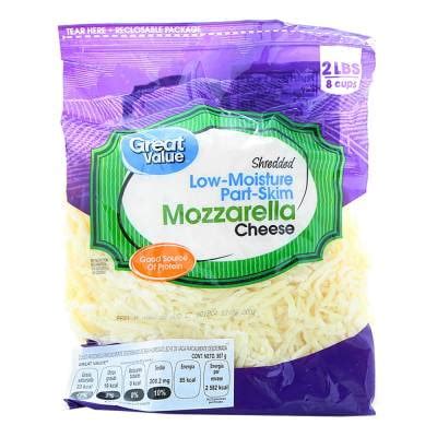 Queso Mozzarella Great Value Rallado Descremado 907 G Walmart