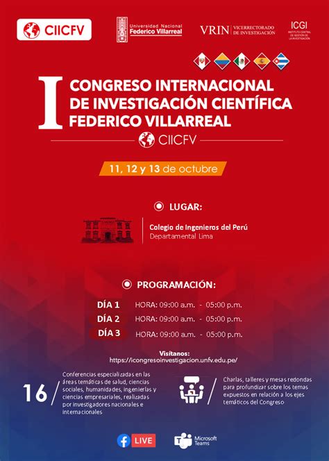 I Congreso Internacional De Investigaci N Cient Fica Federico Villarreal