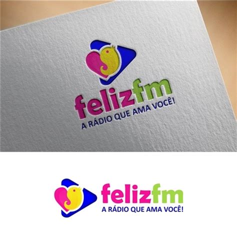 FELIZ FM Criação de Modernizar Logo Para Marketing Comunicação