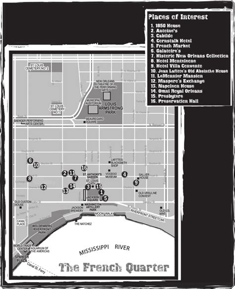 Printable Map Of French Quarter