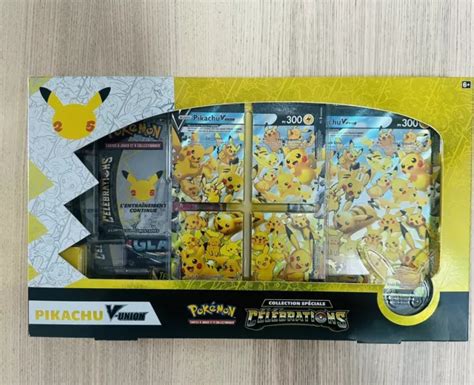 Coffret Pok Mon Celebrations Ans Pikachu V Union Fr Eur